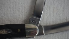 CASE XX MEDIUM STOCKMAN No. 18222 ROUGH BLACK SYNTHETIC JIGGED BONE - 6318 SS 