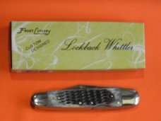 Vintage Frost Lock Back Whittler (Custom Design Series) Knife w/ Jigged Bone Handles -Japan -NOS