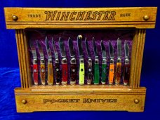 Winchester Display Case early 1900s Style General Store Counter Top Display Stand