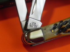 Case xx 2003, Whittler (6.5383 WH SS) Knife with Flawless Bone Stag Handles. 1st Production Run -NOS