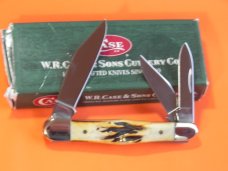 Case xx 2003, Whittler (6.5383 WH SS) Knife with Flawless Bone Stag Handles. 1st Production Run -NOS