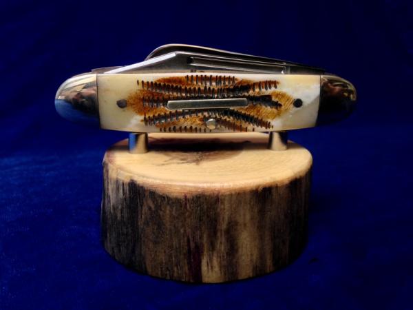 2 Piece Pocket Knife Display Stand / Natural Lodge Pole Driftwood from the Big Lost River Idaho