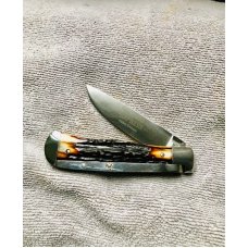 Schatt amp Morgan Model 3 Honey Amber Burnt Stag scales- New