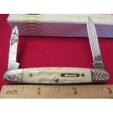 Case XX Family Brands Standard Knife Natural White Bone Eisenhower Pattern # 06263 SS