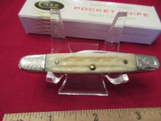 Case XX Family Brands Standard Knife Natural White Bone Eisenhower Pattern # 06263 SS