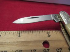 Case XX Family Brands Standard Knife Natural White Bone Eisenhower Pattern # 06263 SS