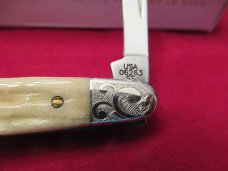 Case XX Family Brands Standard Knife Natural White Bone Eisenhower Pattern # 06263 SS