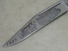 A.G. Russel 1983 Memphis Knife Club USA (Made by Camillus) Delrin Daddy Barlow Knife