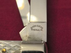 Queen Cut Co Checkered Pearl Doctors Knives Pattern # 96