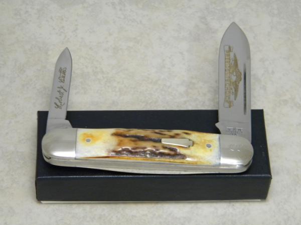 Schatt & Morgan Titusville PA USA Stag "Presidents Choice" Jumbo Cigar Knife in Box