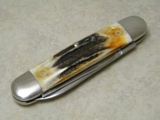 Schatt & Morgan Titusville PA USA Stag "Presidents Choice" Jumbo Cigar Knife in Box