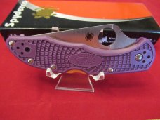 Spyderco Delica Purple Pattern # C11FPPR