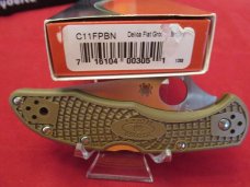 Spyderco Delica Brown Pattern # C11FPBN