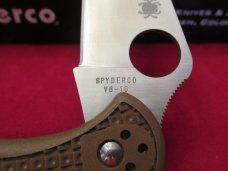 Spyderco Delica Brown Pattern # C11FPBN