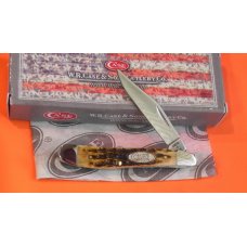 Case xx 1988 Single Blade Peanut G6120 SS Pocket Knife with Greenish Bone Handles amp -NOS amp MNM