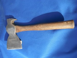 Vintage railroad ax/carpentry hatchet, Chicago Milwaukee St. Paul and Pacific Railroad, (CMSP&P) axe