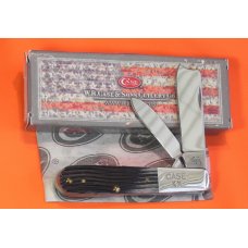2006 Case xx One Arm Razor Barlow MDL 62009RAZ SS Pocket Knife w Black to Grey Bone Handles