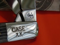 2006 Case xx One Arm Razor Barlow (MDL 62009RAZ SS) Pocket Knife w/ Black to Grey Bone Handles