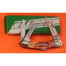 Vintage Parker "OL Remington" Whittler Lock Back Knife w/ Great Bone Stag Handles - NOS +Orig Box
