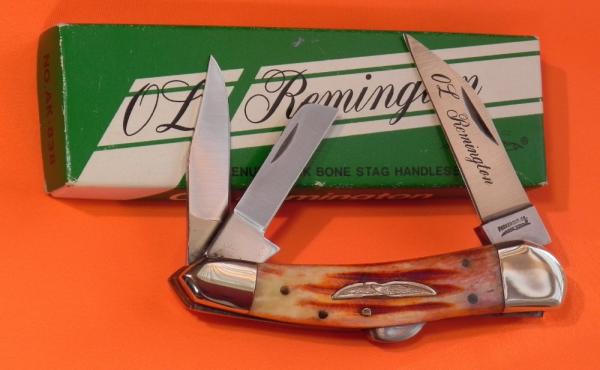 Vintage Parker "OL Remington" Whittler Lock Back Knife w/ Great Bone Stag Handles - NOS +Orig Box Vintage Parker "OL Remington" Whittler Lock Back Knife w/ Great Bone Stag Handles - NOS +Orig Box
