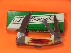 Vintage Parker "OL Remington" Whittler Lock Back Knife w/ Great Bone Stag Handles - NOS +Orig Box
