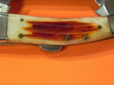 Vintage Parker "OL Remington" Whittler Lock Back Knife w/ Great Bone Stag Handles - NOS +Orig Box