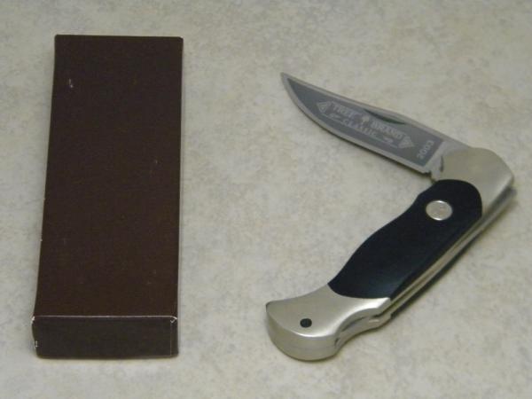 Boker Solingen Germany Stainless Tree Brand Classic Black 2003 Lockback Knife in Box