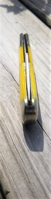 Great Eastern Cutlery Allegheny Large Coke Bottle Northfield Smooth Yellow Bone 971119
