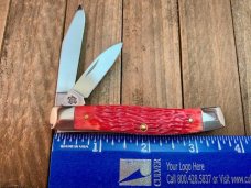 Case Texas Jack 2 Blade in Crimson Red Bone, 2009 CCC Regular Member Knife