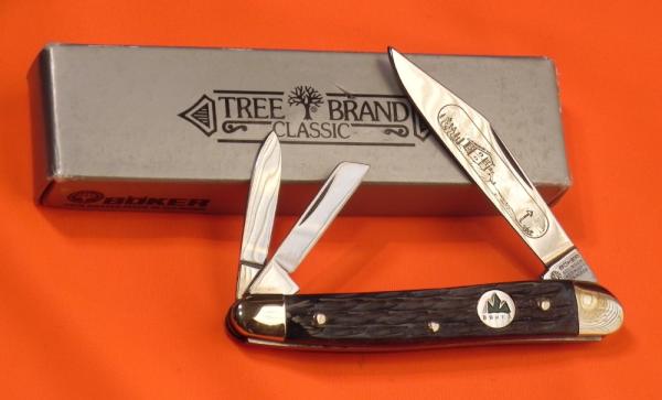 Vintage Boker Whittler Knife w/ Jigged Grey Picked Bone Handles & Blade Etching +Specail Shield Vintage Boker Whittler Knife w/ Jigged Grey Picked Bone Handles & Blade Etching +Specail Shield