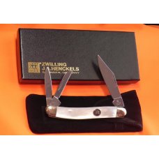 Zwilling J A Henckels Premium 3 Blade Whittler pocket knife with FIERY Mother of Pearl Handles - NOS