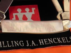 Zwilling J A Henckels Premium 3 Blade Whittler pocket knife with FIERY Mother of Pearl Handles - NOS