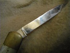 Emil Olson Eskilstuna Sweden 2 Blade Folding Pocket Knife, Gentlemen's Bartender's Knife, cork screw