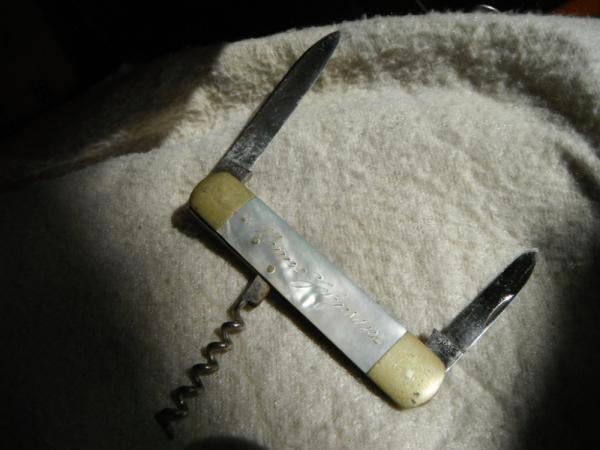 Emil Olson Eskilstuna Sweden 2 Blade Folding Pocket Knife, Gentlemen's Bartender's Knife, cork screw Emil Olson Eskilstuna Sweden 2 Blade Folding Pocket Knife, Gentlemen's Bartender's Knife, cork screw