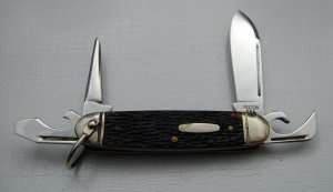 Western Unofficial Scout With Brown Jigged Bone Covers 3 5/8