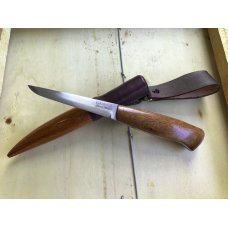 Kuningas veitsi custom made slender sharp matching wooden sheath USA Bladesmith