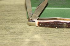 Vintage pre-2003 Bertram Cutlery Hen knife & Rooster 123DS Whittler Deer Stag knife  NIB (#42)