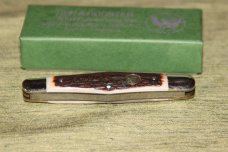 Vintage pre-2003 Bertram Cutlery Hen knife & Rooster 123DS Whittler Deer Stag knife  NIB (#42)