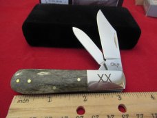 Case 2019 Dark Brown Giraffe Bone Barlow Pattern # EX2009 1/2 SS