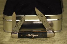 Vintage 2002 Case XX 6383WH SS Whitler Black Bone Legend's Tour # 026 knife. (#104)