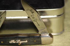Vintage 2002 Case XX 6383WH SS Whitler Black Bone Legend's Tour # 026 knife. (#104)
