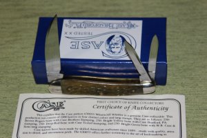 Vintage 1994 Case XX Classic 630055 Whittler Wharncliff Greenbone Handle knife (#64)