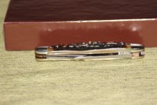 Vintage 1996 German Eye Whittler NKCA shield stag handles knife serial #485 NIB (#72)