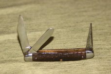 Rare Vintage 1920/1940 Case XX Tested 63047PU Greenbone Handle Knife no shield (#80)