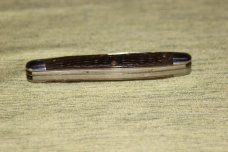 Rare Vintage 1920/1940 Case XX Tested 63047PU Greenbone Handle Knife no shield (#80)
