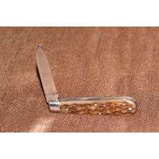 Vintage pre 1920 Case Bradford 6116 1 one blade green bone knife (#97)