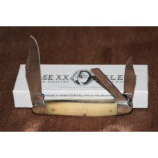 Vintage 2000 Case XX 6347WH SSM Whittler Natural bone President's Knife (#105)