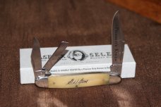 Vintage 2000 Case XX 6347WH SSM Whittler Natural bone President's Knife (#105)