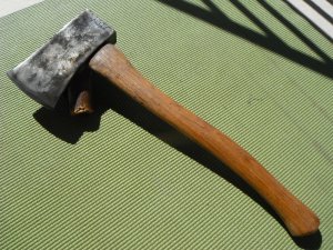 NICE RARE, VINTAGE NORLUND 2 lb Single Bit Camp Axe, HATCHET AX HEAD.