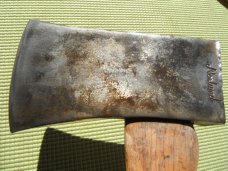 NICE RARE, VINTAGE NORLUND  2 lb Single Bit Camp Axe,  HATCHET AX HEAD. 